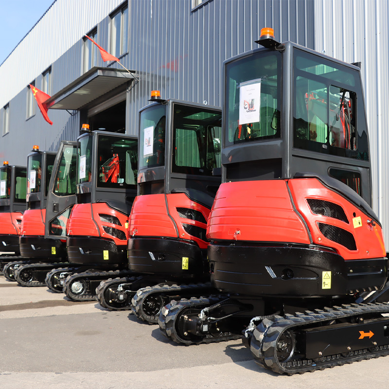 Urban Farming Indoor - Klimatisierte Kabine Mini-Raupenbagger Diesel-Traktor 1,8t 2t